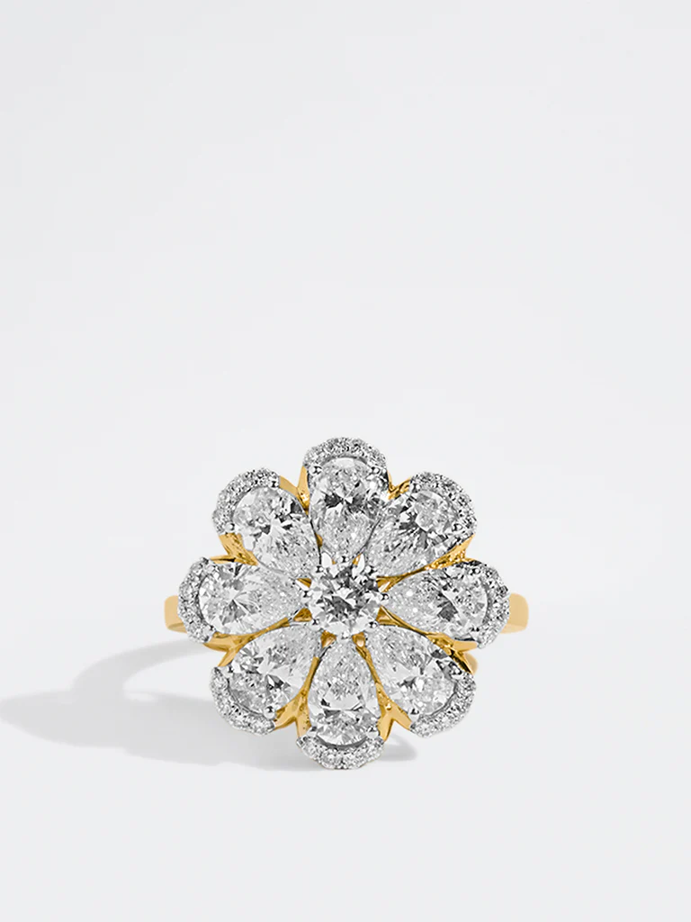 Floral Diamond Ring - Image 2