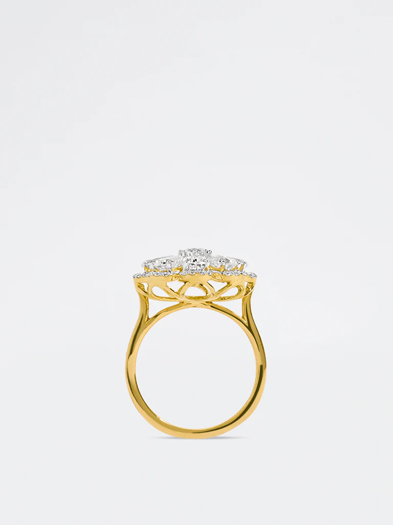 Floral Diamond Ring - Image 3
