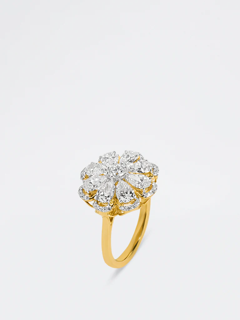 Floral Diamond Ring - Image 4