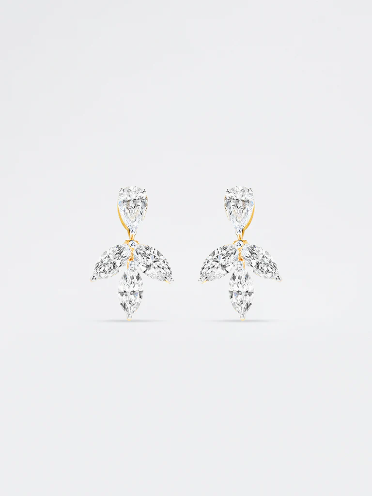 Lab Diamond Drop Earrings - Image 2