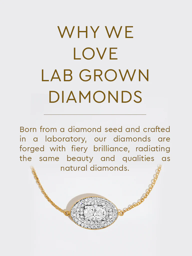 Oval Pave Solitaire Lab Diamond Bracelet - Image 5