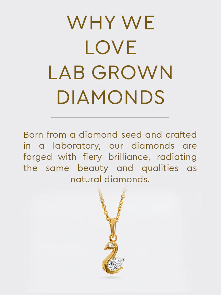 Swan Lab Diamond Pendant Necklace - Image 5