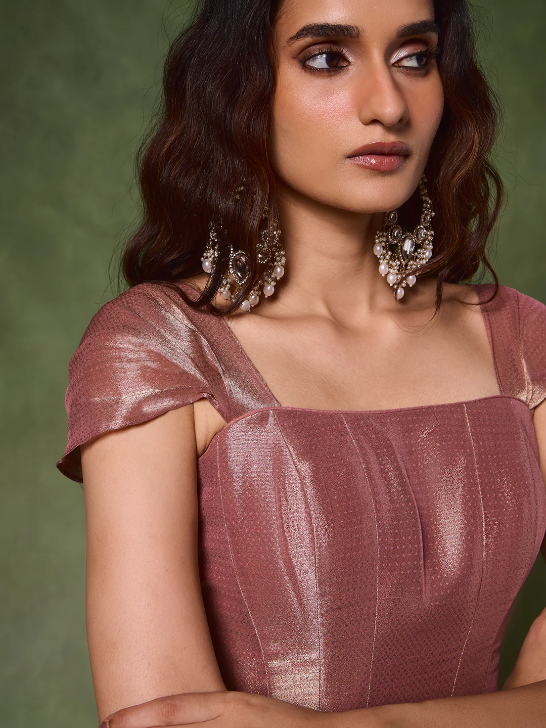 Corset-Style Blouse β Pink - Image 2