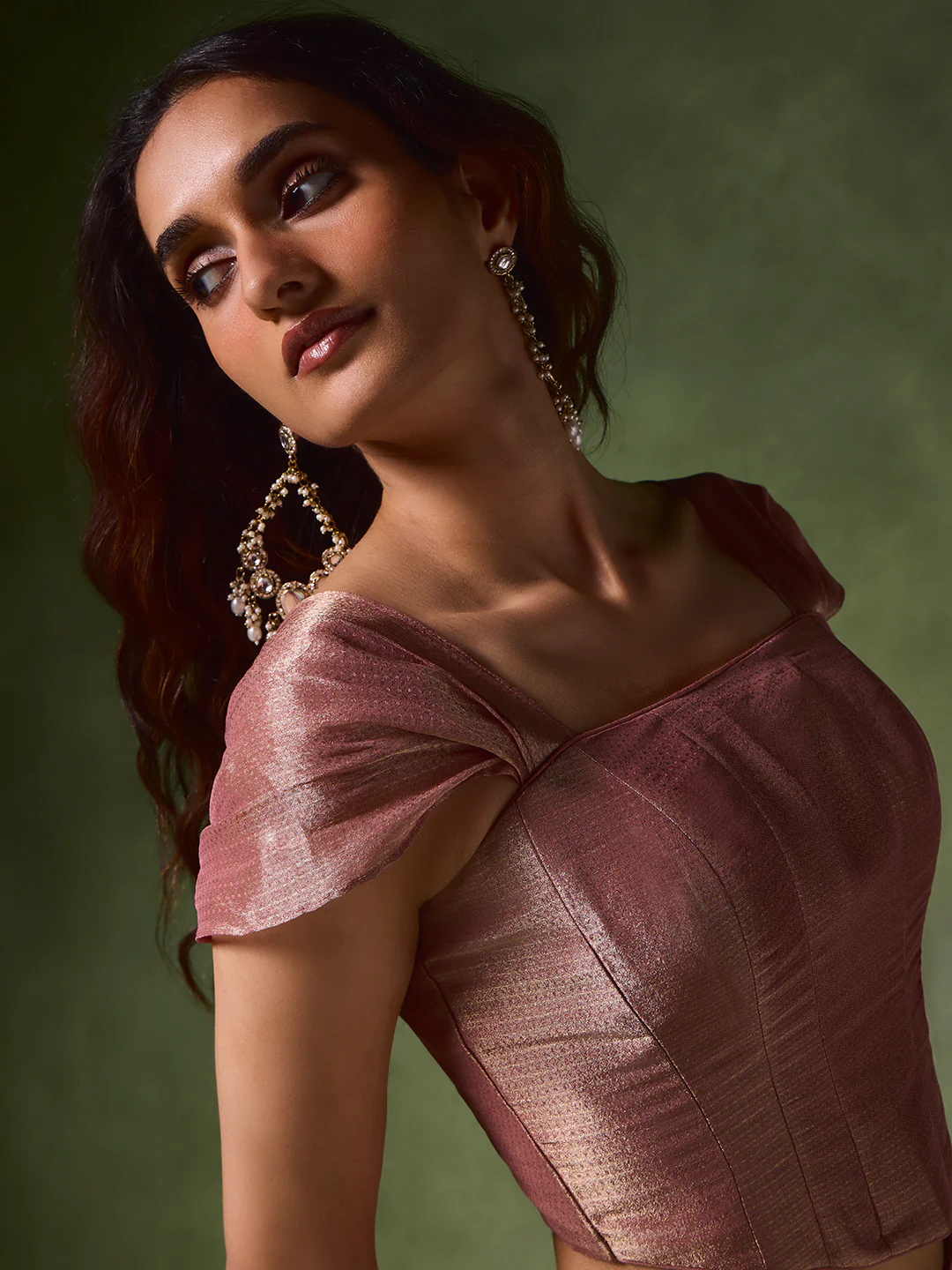 Corset-Style Blouse β Pink - Image 3