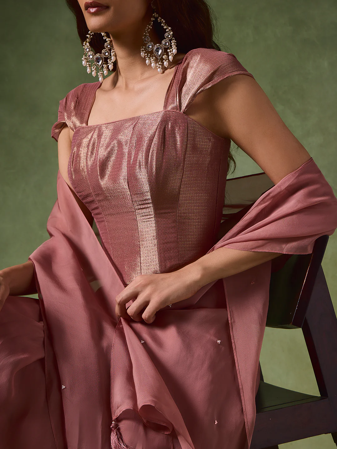 Embellished Dupatta β Pink - Image 2