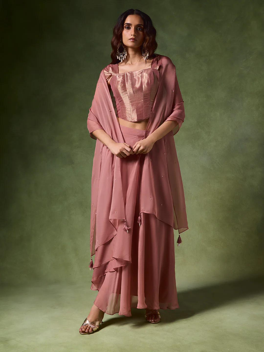 Embellished Dupatta β Pink - Image 4