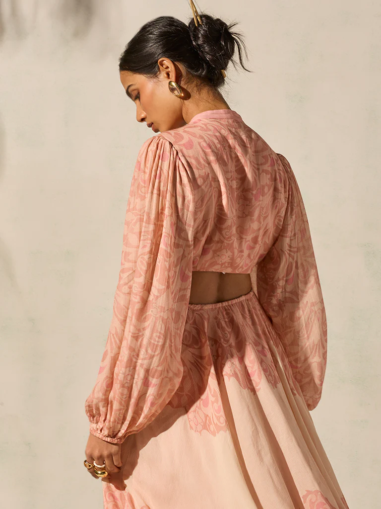 Floral Dress - Pink - Image 3