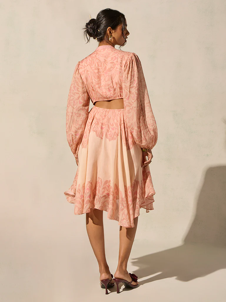 Floral Dress - Pink - Image 4