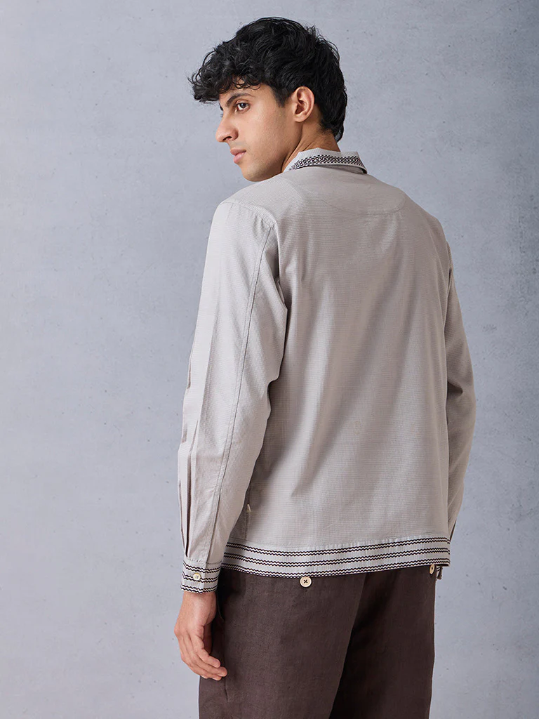 Printed Grey Shirt - Image 5