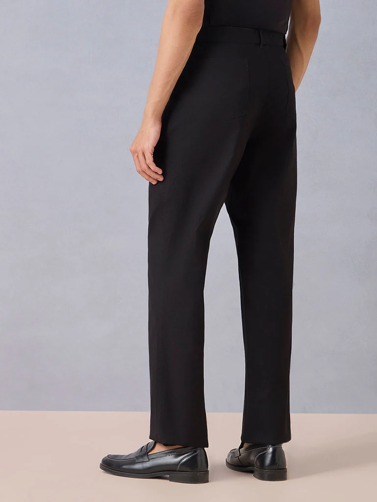Solid Black Trousers - Image 3