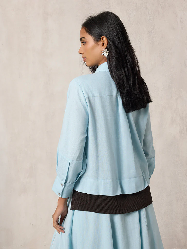 Solid Light Blue Shirt - Image 5