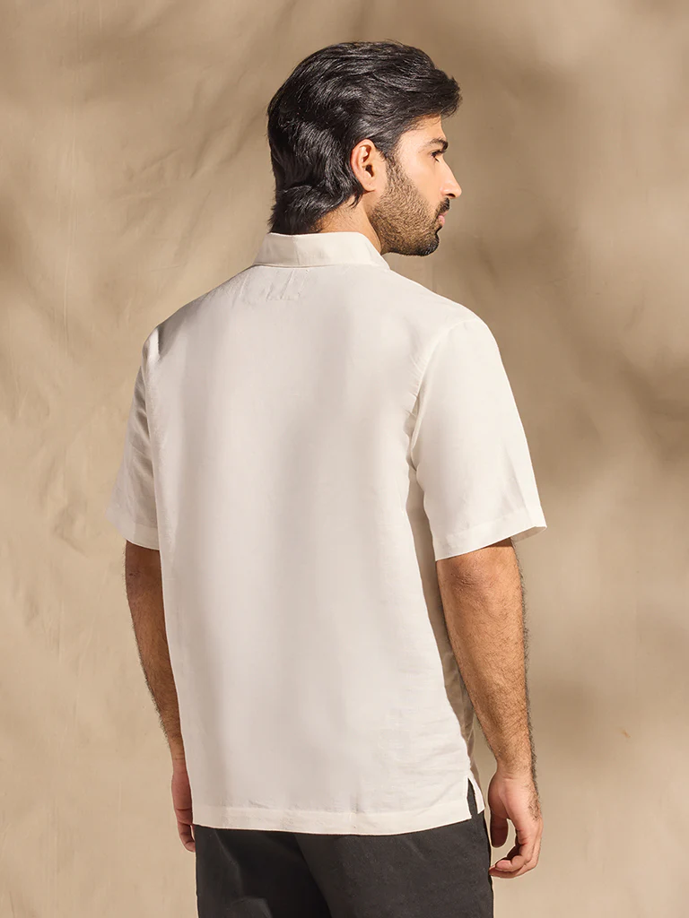 Solid Shirt - White - Image 4
