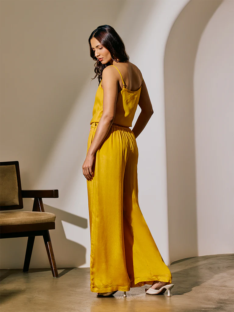Straight-Leg Pants - Yellow - Image 3