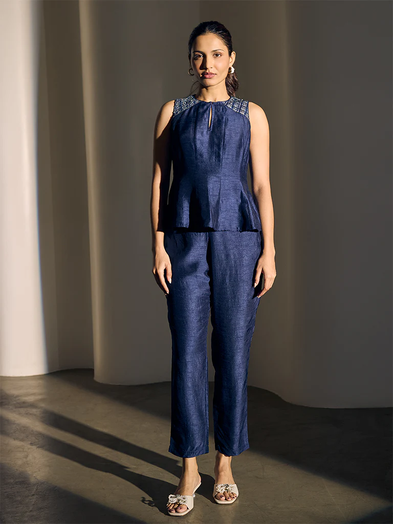Tapered Pants - Navy - Image 2