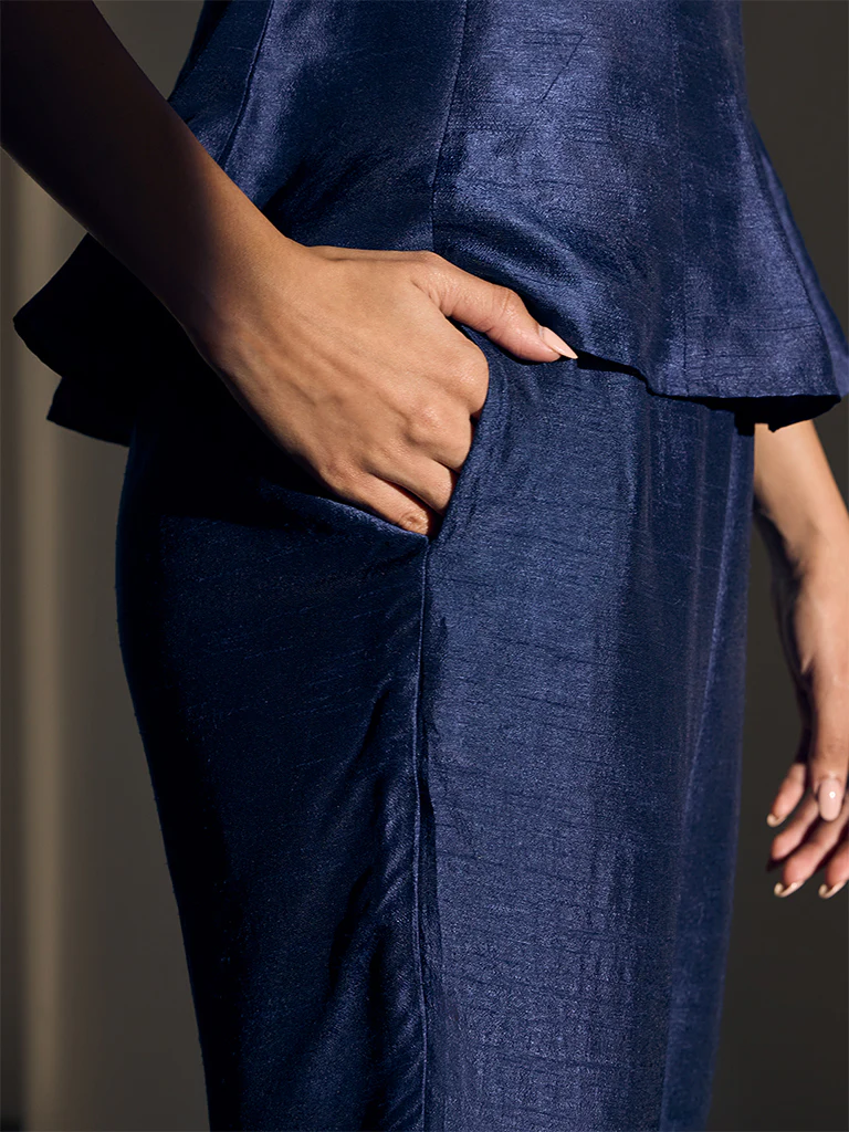 Tapered Pants - Navy - Image 3