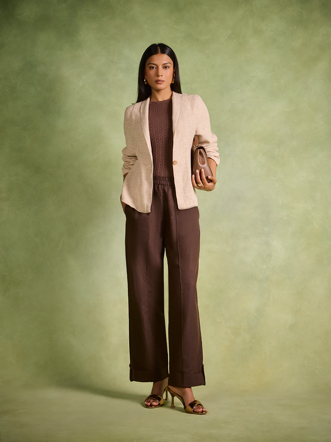 Textured Jacket – Beige - Image 2