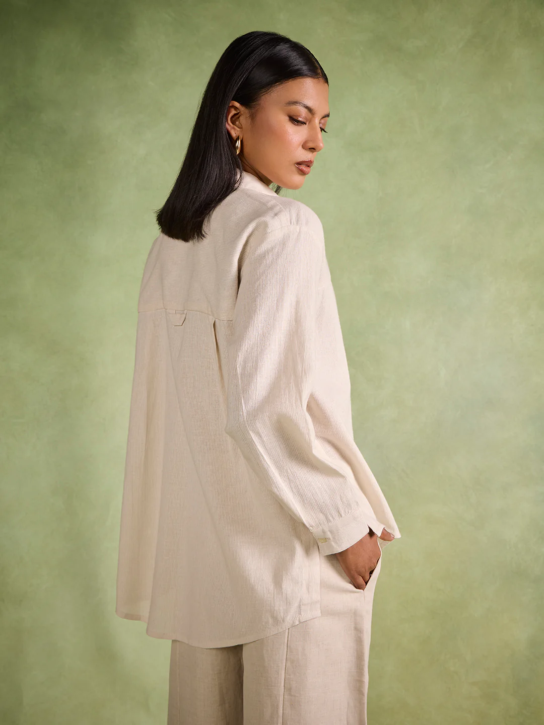 Textured Shirt β Beige - Image 4