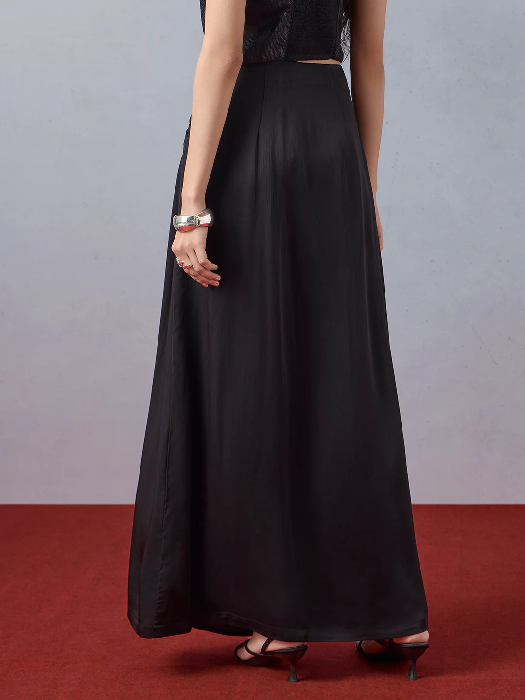 Wide-Leg Palazzos - Black - Image 4