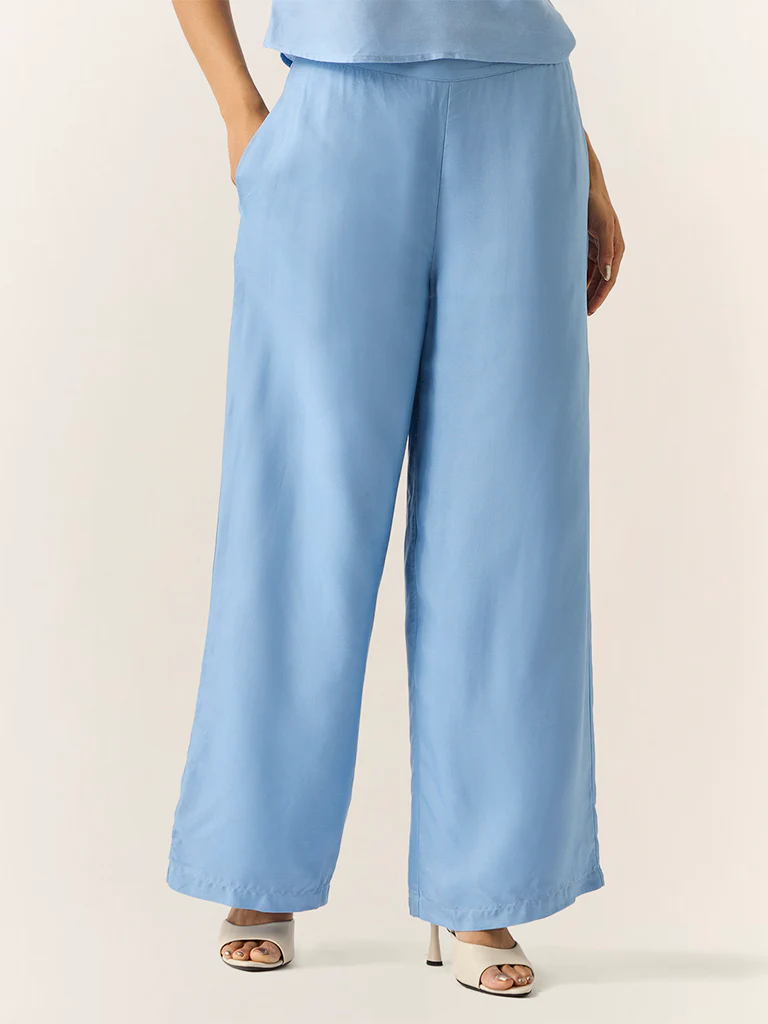 Wide-Leg Pants β Blue