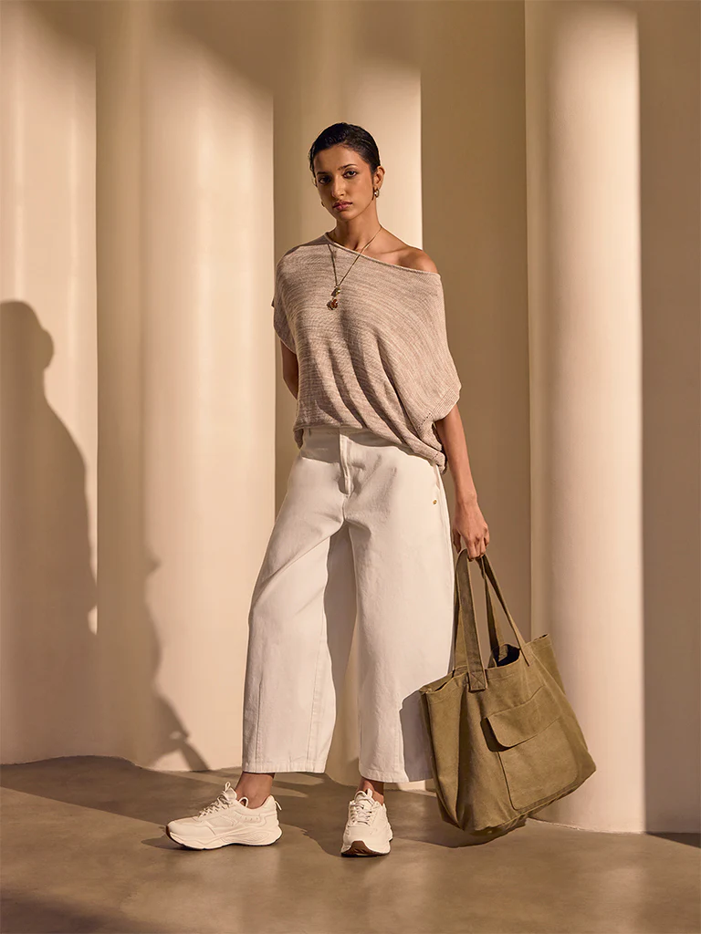 Wide-Leg Pants – Off White - Image 2