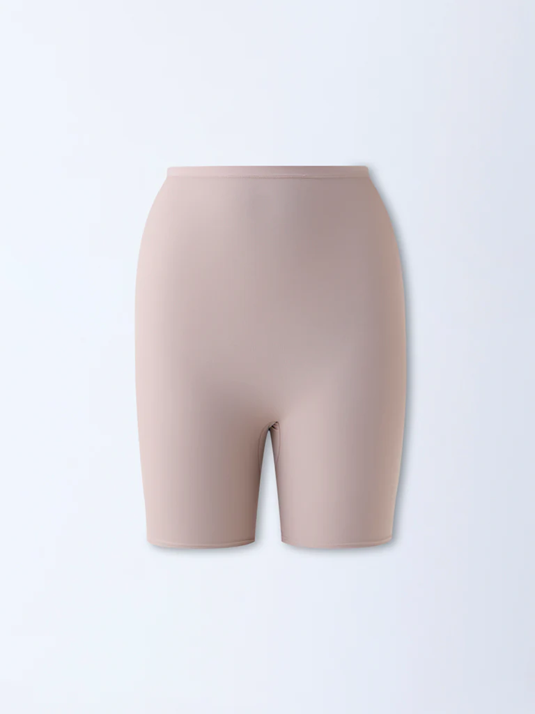 Wunderlove Beige Comfort Light Control Shaping Long Pants - Image 5