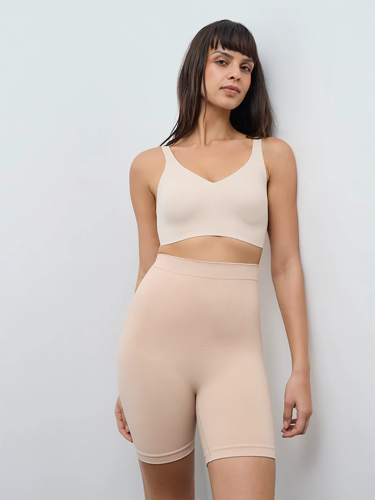 Wunderlove Beige Invisible Full Coverage Padded Bra