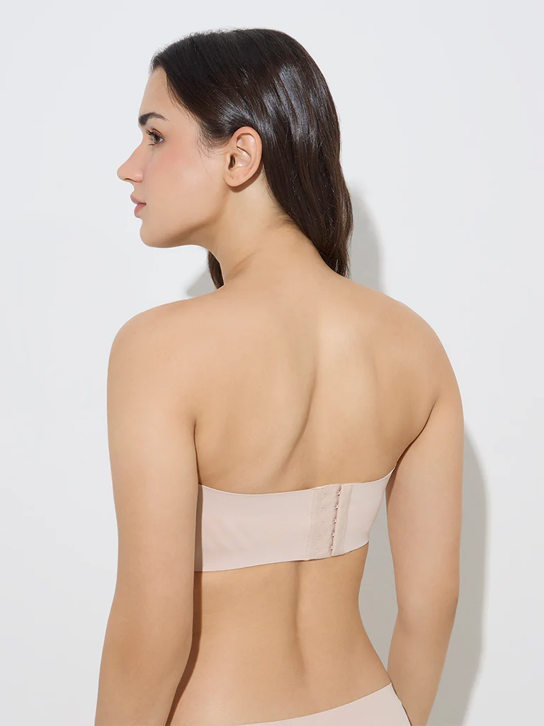 Wunderlove Beige Invisible Supergrip Padded Bra - Image 6