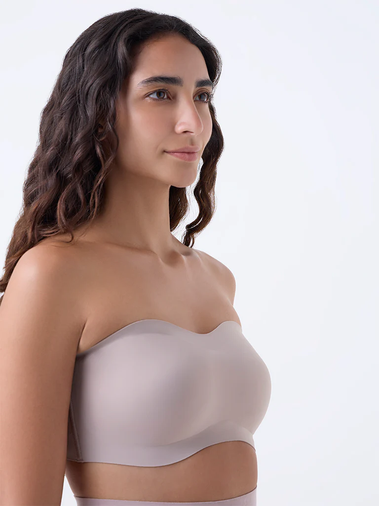 Wunderlove Beige Invisible Supergrip Padded Bra - Image 2