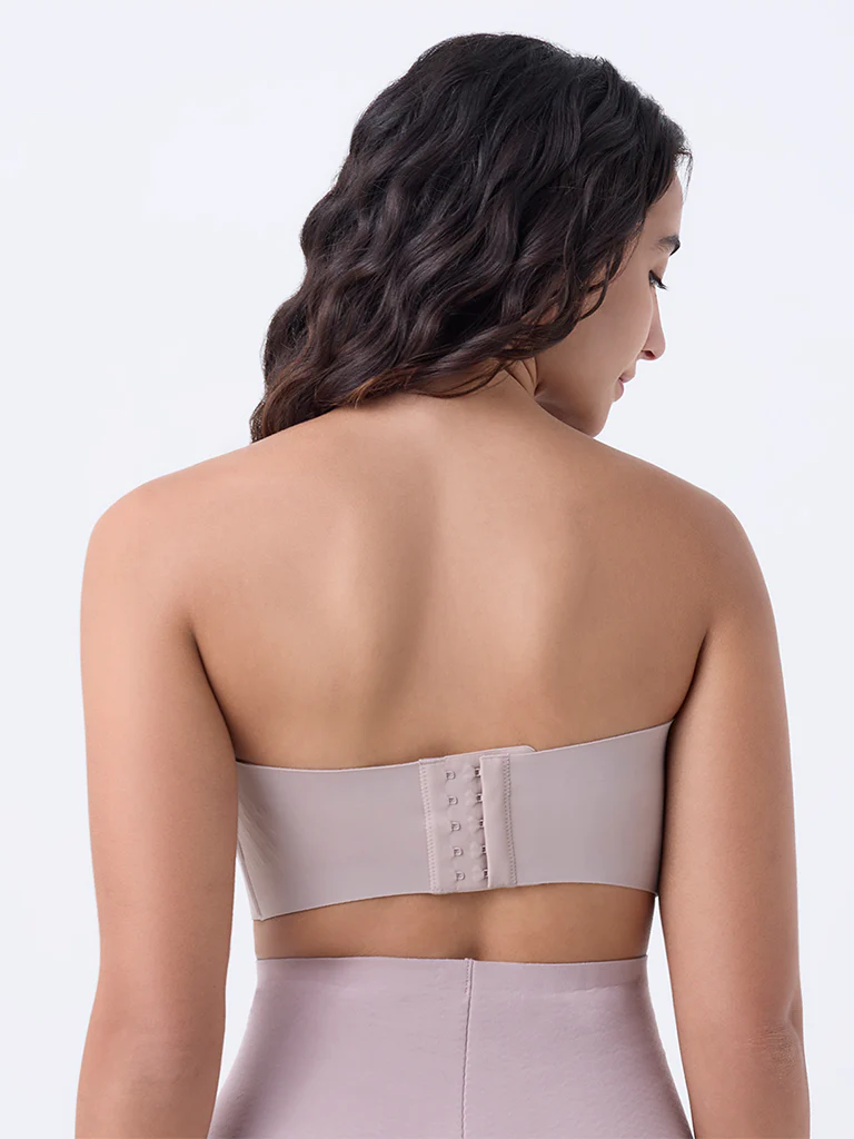Wunderlove Beige Invisible Supergrip Padded Bra - Image 4