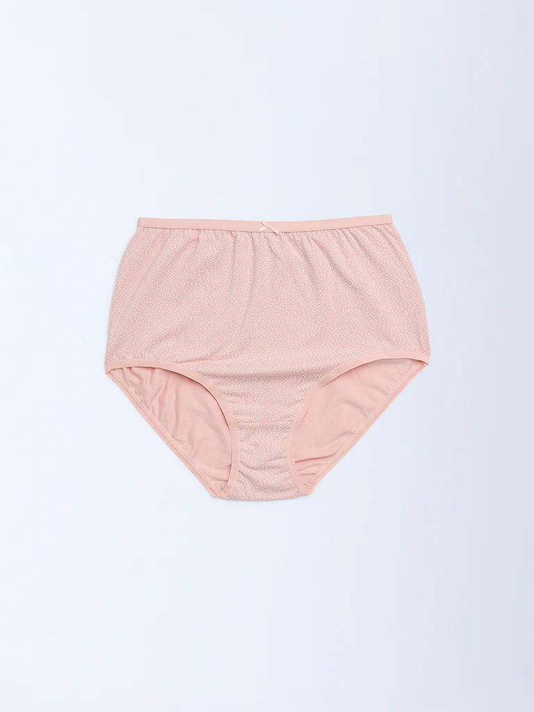 Wunderlove Black Cotton-Blend Full Briefs - Pack of 3 - Image 4