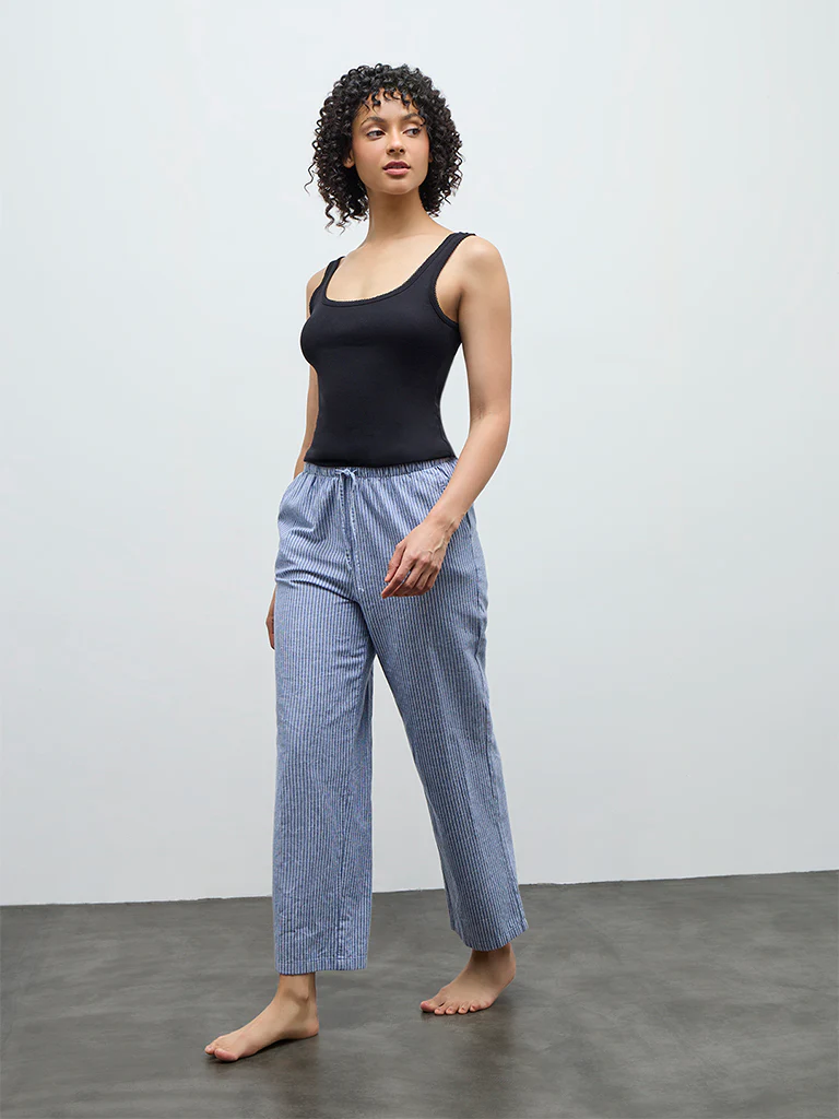 Wunderlove Black Cotton Tank Top