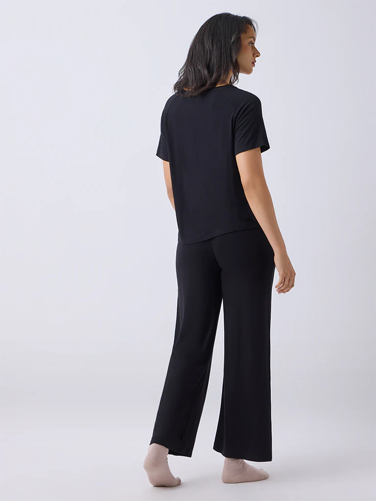 Wunderlove Black High-Rise Pants - Image 4
