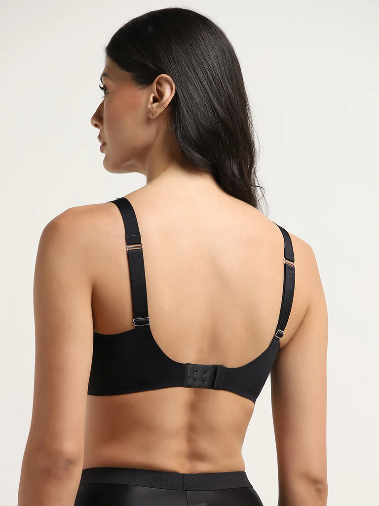 Wunderlove Black Invisible Full Coverage Bra - Image 5