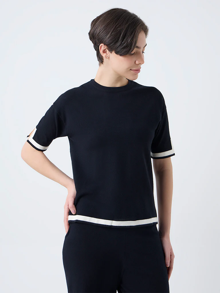 Wunderlove Black Solid Top - Image 2