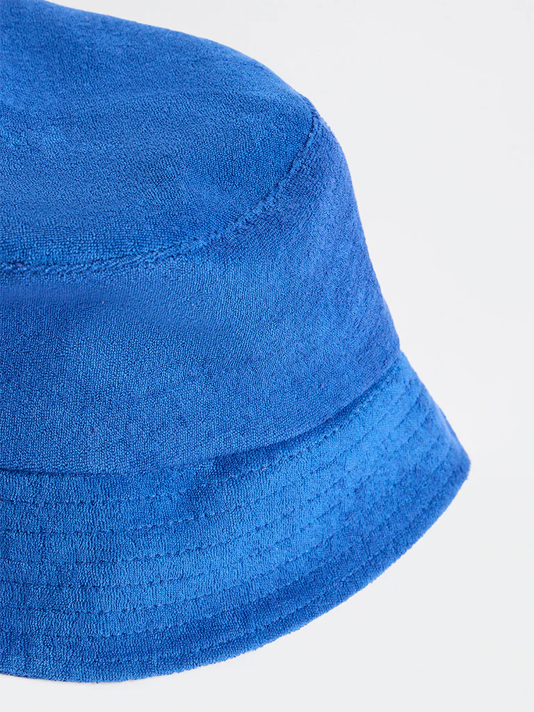 Wunderlove Blue Bucket Cotton Hat - Image 3