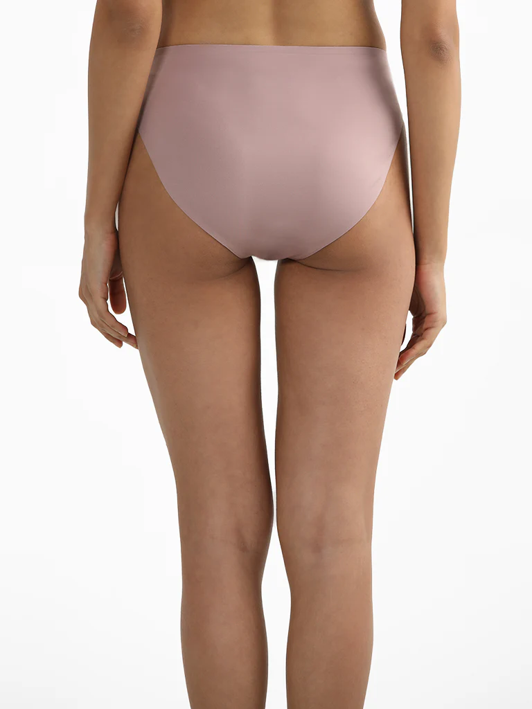 Wunderlove Brown Invisible Lace Briefs - Image 6