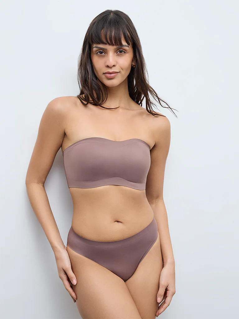 Wunderlove Brown Invisible Supergrip Strapless Bra