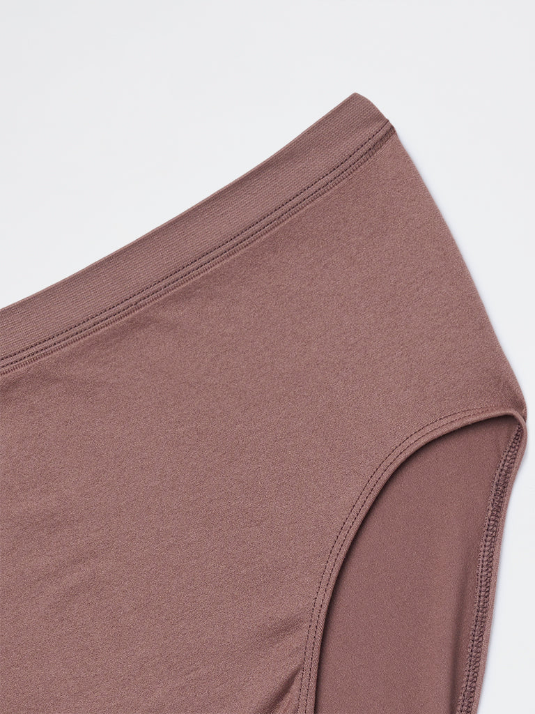 Wunderlove Brown Seam-Free Full Briefs - Image 3