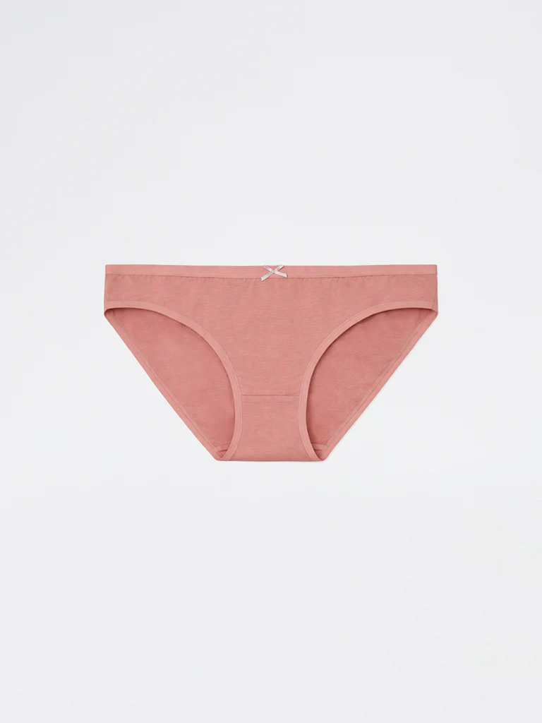 Wunderlove Dark Brown Bikini Cotton-Blend Briefs - Pack of 3 - Image 6