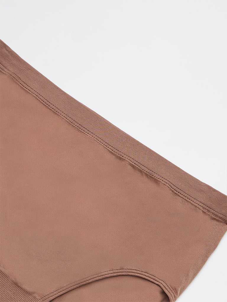 Wunderlove Dark Brown Seamfree Full Briefs - Image 7
