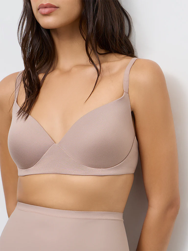 Wunderlove Dusty Beige Padded Bra - Image 3