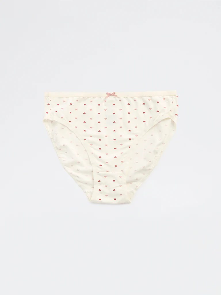 Wunderlove Dusty Pink Hi-Leg Cotton-Blend Briefs - Pack of 3 - Image 7