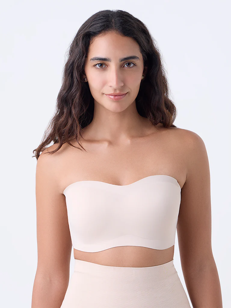 Wunderlove Light Beige Invisible Supergrip Padded Bra - Image 2