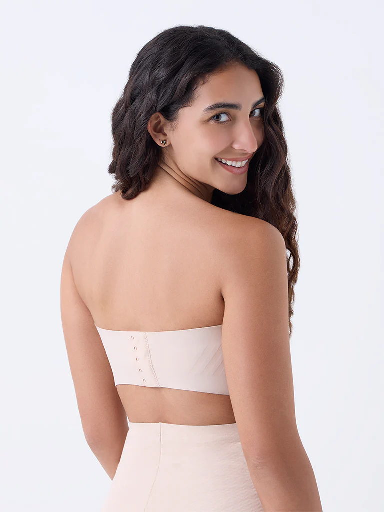 Wunderlove Light Beige Invisible Supergrip Padded Bra - Image 4