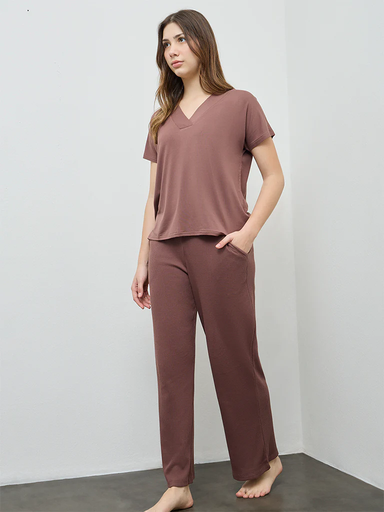 Wunderlove Light Brown Solid Top - Image 2