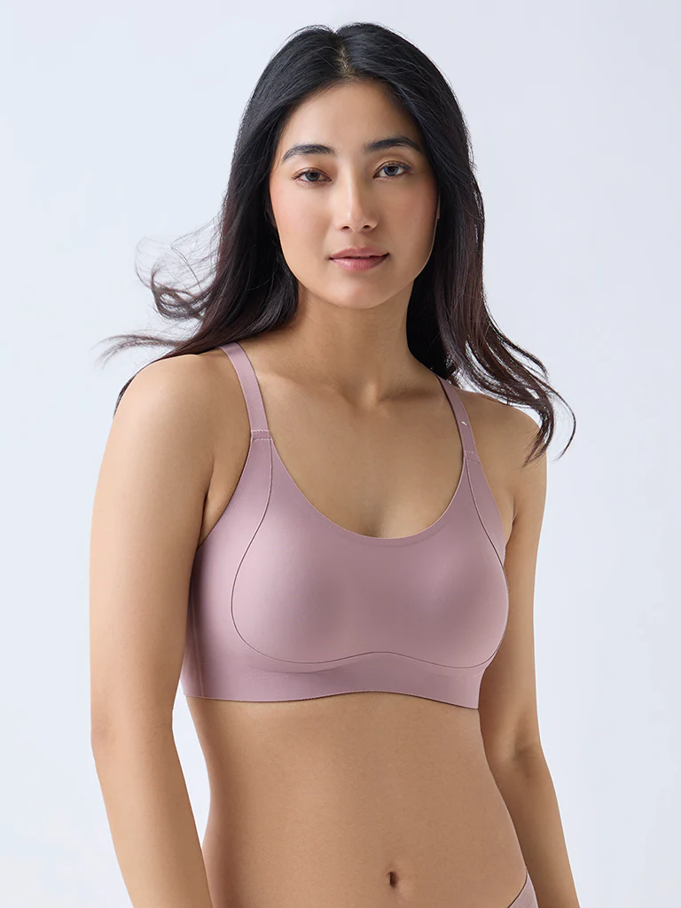 Wunderlove Mauve Sling Support Padded Bra - Image 2