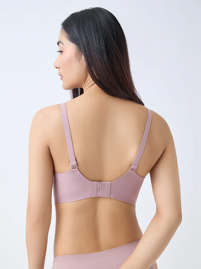 Wunderlove Mauve Sling Support Padded Bra - Image 4