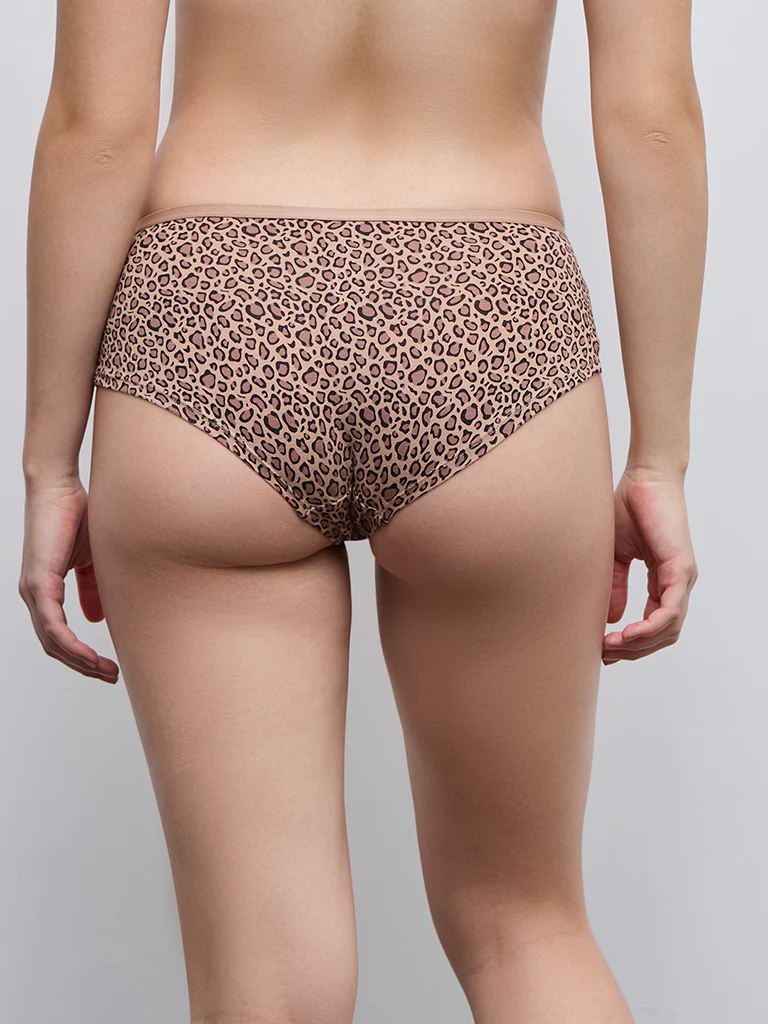 Wunderlove Multicolour Low-Rise Cotton-Blend Briefs - Pack of 3 - Image 5