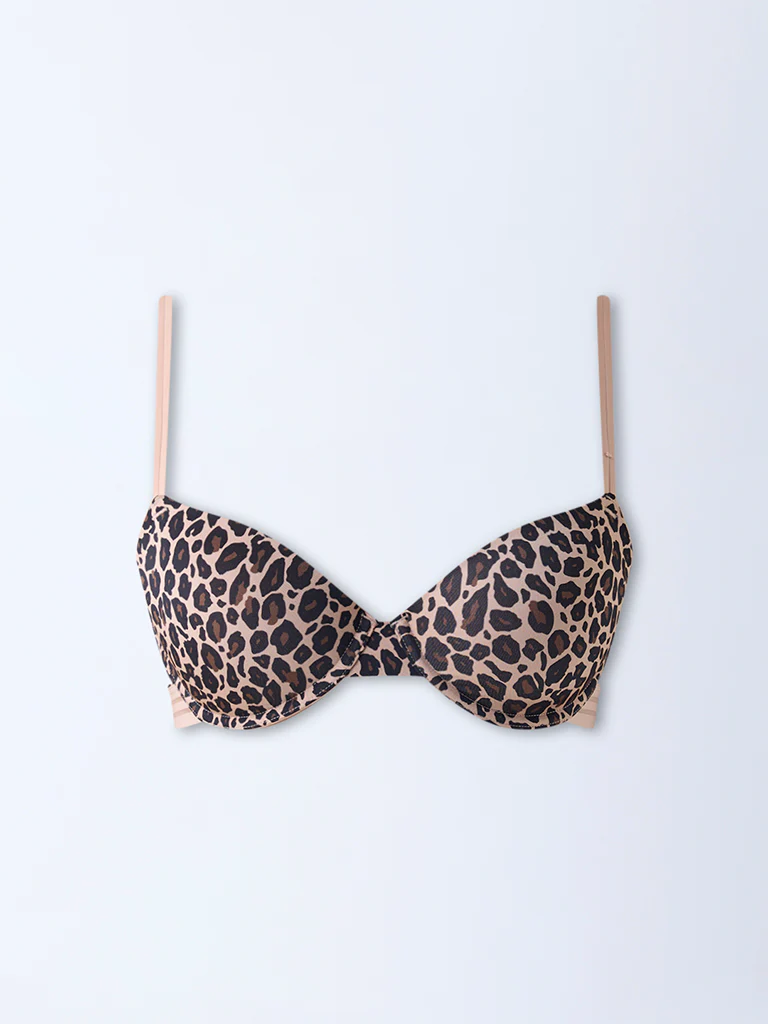 Wunderlove Multicolour Printed Underwired Bra - Pack of 2 - Image 4