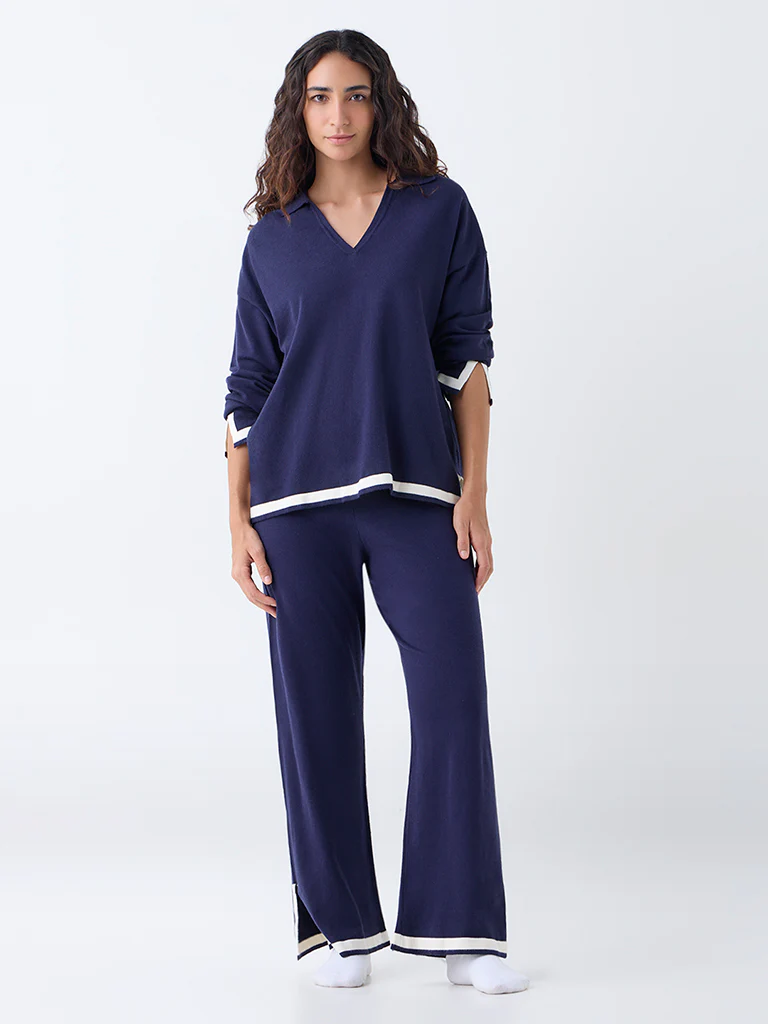 Wunderlove Navy High-Rise Lounge Pants
